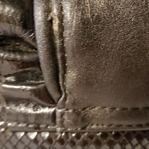 Bebe ruffle and faux leather snakeskin crossbody - Picture 7 of 7